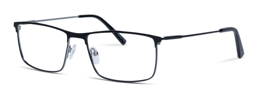 Enny marco schwarz silber herrenbrille Brille brillenfassung metall